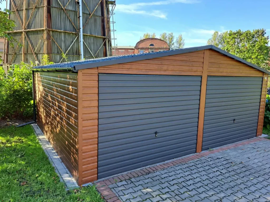 Garaż 6×5 — orzech i antracyt